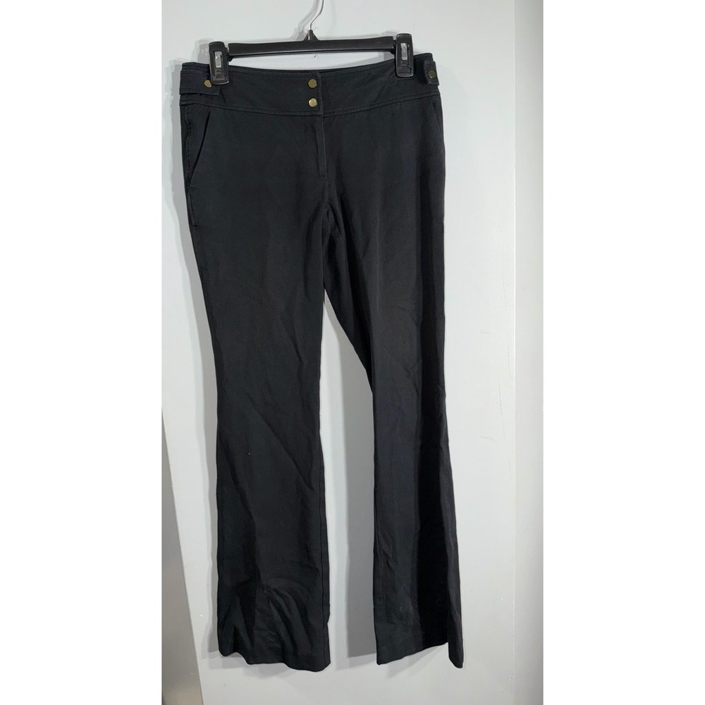 Cache vintage black low rise boot cut dress pants size 0 (larger)